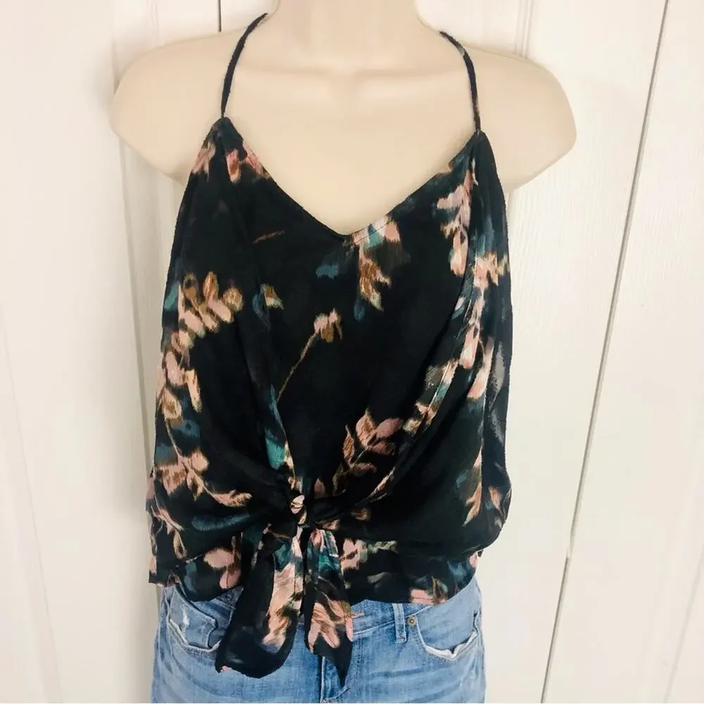 NWT Willow & Clay Black Floral Tank Top - Picture 14 of 16